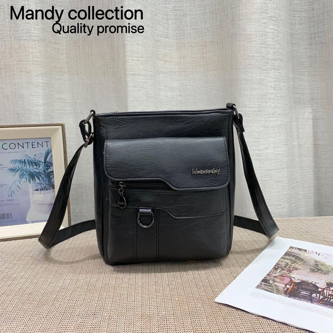 Mandy Business Style Grain Leather Ladies Crossbody Shoulder Baby-Feel Soft Leather Bag