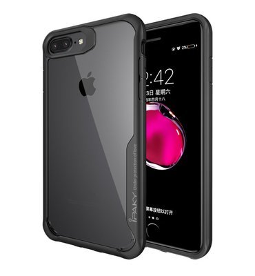 iPhone 7, 7P, 8, 8P 6 6P iPaky Clear Back super Protection case