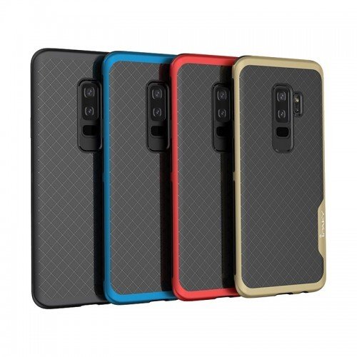 Ipaky Phone Case For Samsung Galaxy S9 Plus Cover 360 Shockproof Silicone TPU +Hard PC Frame Case For Samsung S9 S9Plus Coque