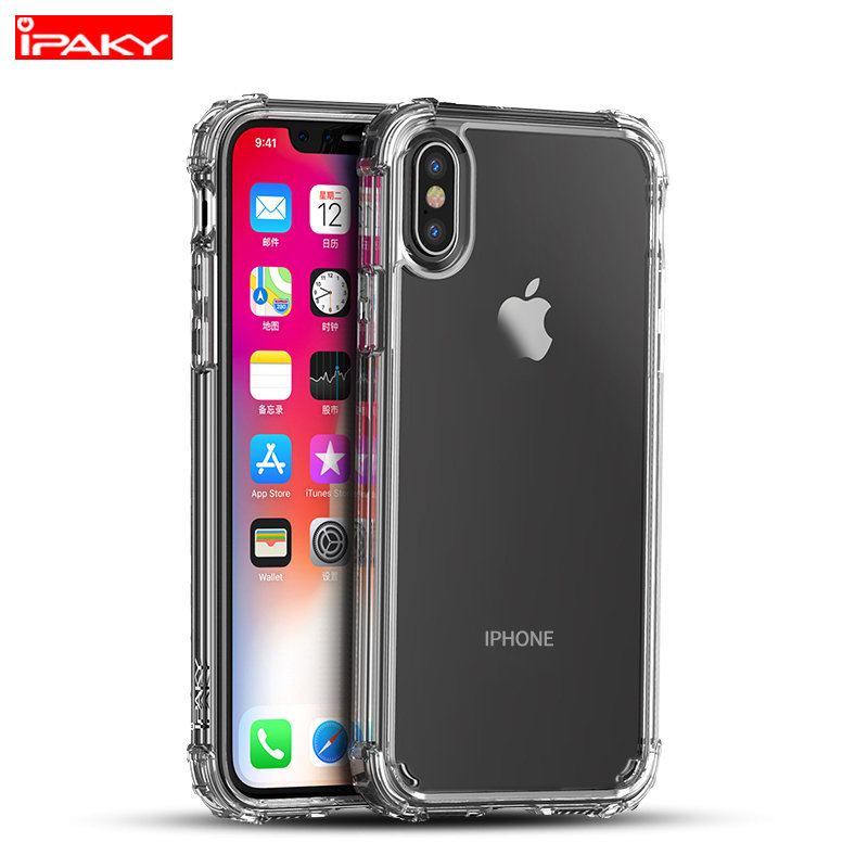 iPaky for Apple iPhone X Case Millitary Protection Hybrid PC Silicone Rugged Armor Back Cover [Air Cushion]