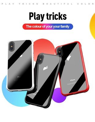 Ipaky Fashion Full Cover for iPhoneX Shockproof Transparent 360 Full Package Protection for iPhone 6, 7 & 8
