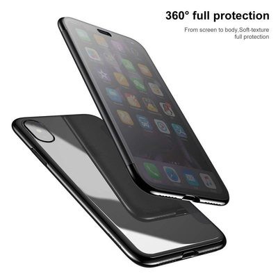 Baseus Touchable Luxury Flip Cover for iPhone X, XS, & XS MAX – BLACK