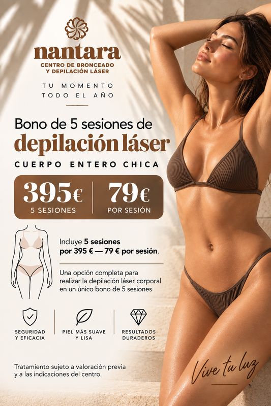 Bono 5 sesiones · Cuerpo entero chica