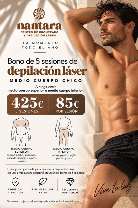 Bono 5 sesiones · Medio cuerpo chico superior o inferior