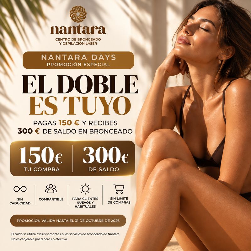 EL DOBLE ES TUYO · 150 € + 150 € GRATIS