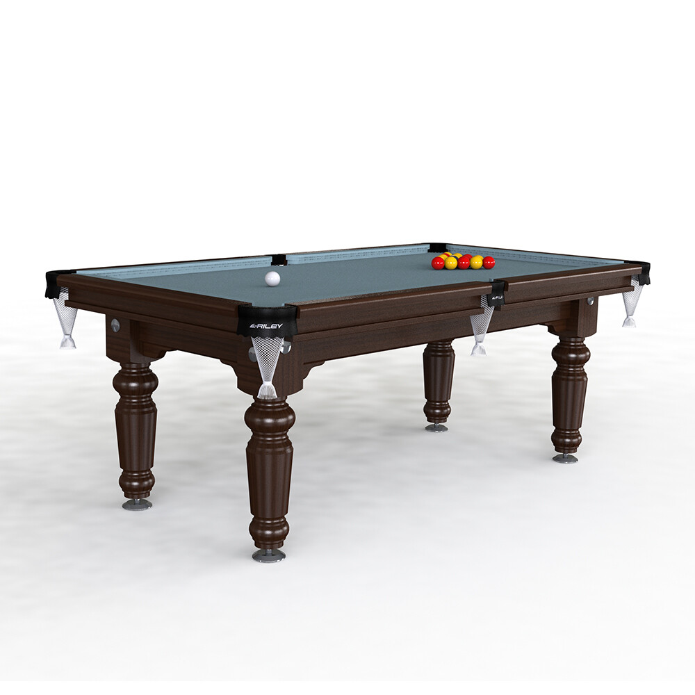 Riley Traditional Slate Pool Table 7ft English Pool Solid Wood