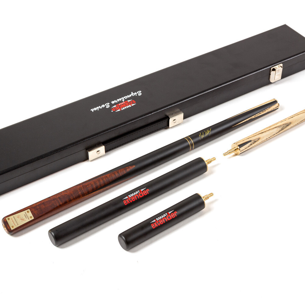 BCE Mark Selby Signature Series 4 Piece 5/8 Ash Snooker Cue - 9.5mm Tip - 145cm - Black/Natural Wood