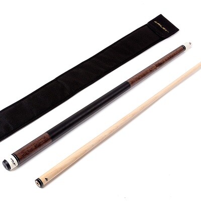 Riley American Pool Cue - Brown - 13mm Tip and Leatherette Grip Section - 147cm