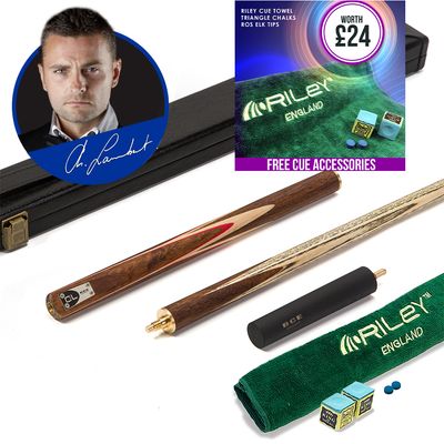 BCE C8L - 3 Piece English Pool Cue 3/4 Cut - Exotic Wood Butt with 9mm Tip - 145cm - Red/ Natural Wood - with Deluxe Hard Case BCE C8L - 3 Piece English Pool Cue 3/4 Cut - Exotic Wood Butt with 9mm Tip - 145cm - Red/ Natural Wood - with Deluxe Hard Case