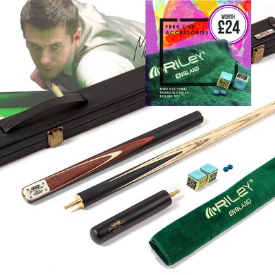 BCE 3 Piece Grand Master Snooker Cue and Hard Case 3/4 Cut- Layered Ebonised Black Wood Butt - 9.5mm Tip - 145cm - Black/ Natural/ Red BCE 3 Piece Grand Master Snooker Cue and Hard Case 3/4 Cut- Layered Ebonised Black Wood Butt - 9.5mm Tip - 145cm - Black/ Natural/ Red