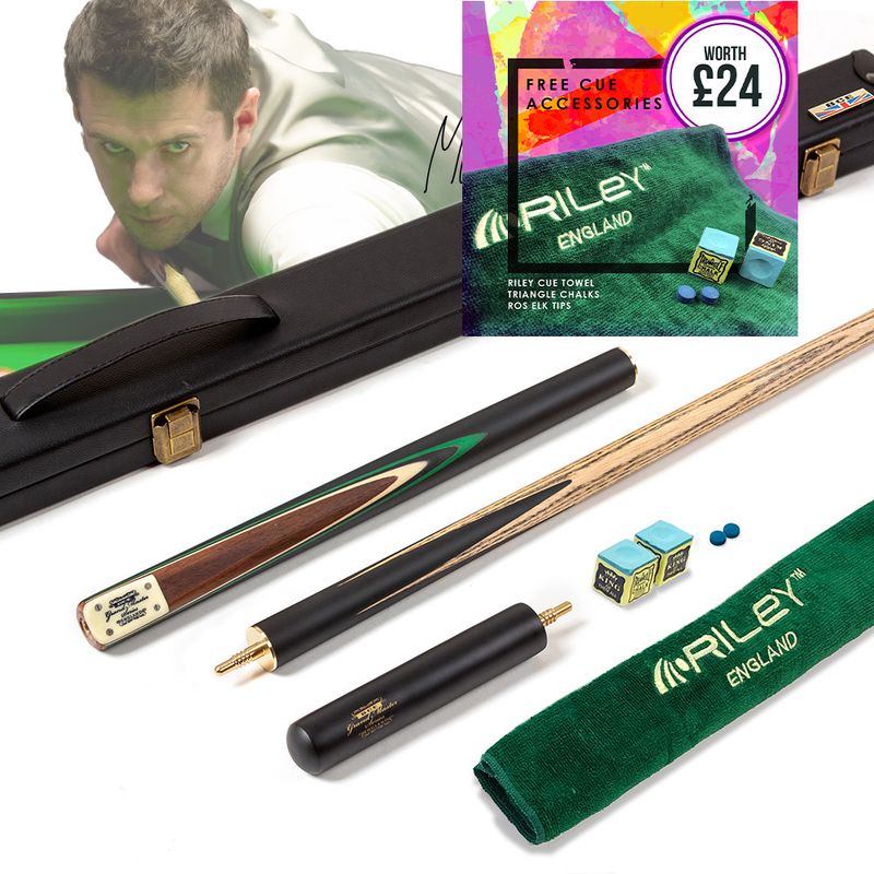 BCE 3 Piece Grand Master Snooker Cue and Hard Case 3/4 Cut- Layered Ebonised Black Wood Butt - 9.5mm Tip - 145cm - Black/Natural/ Green BCE 3 Piece Grand Master Snooker Cue and Hard Case 3/4 Cut- Layered Ebonised Black Wood Butt - 9.5mm Tip - 145cm - Black/Natural/ Green