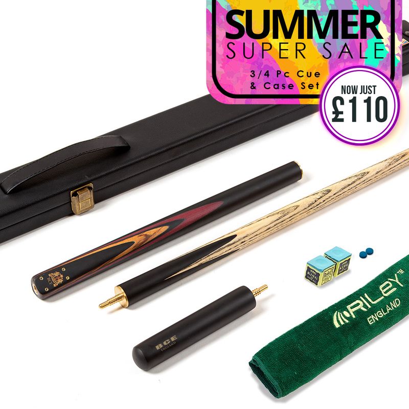 BCE 3 Piece Heritage Snooker Cue and Hard Case 3/4 Cut- Sapele Mahogany Butt - 9.5mm Tip - 145cm - Black/Natural/Brown/Purple BCE 3 Piece Heritage Snooker Cue and Hard Case 3/4 Cut- Sapele Mahogany Butt - 9.5mm Tip - 145cm - Black/Natural/Brown/Purple