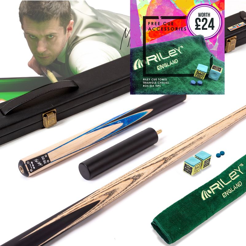 BCE Black Series - Mark Selby - 3 Piece Snooker Cue and Hard Case - 3/4 Cut Cue - Layered Ebonised Black Wood Butt - 9.5mm Tip - 145cm - Black/ Blue and White Marbleised Resin / Natural Wood BCE Black Series - Mark Selby - 3 Piece Snooker Cue and Hard Case - 3/4 Cut Cue - Layered Ebonised Black Wood Butt - 9.5mm Tip - 145cm - Black/ Blue and White Marbleised Resin / Natural Wood