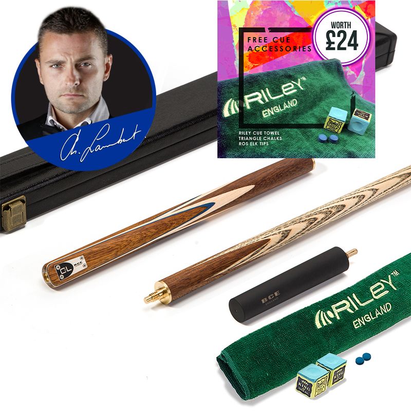 BCE C8L - 3 Piece English Pool Cue 3/4 Cut - Exotic Wood Butt with 9mm Tip - 145cm - Blue/ Natural Wood - with Deluxe Hard Case BCE C8L - 3 Piece English Pool Cue 3/4 Cut - Exotic Wood Butt with 9mm Tip - 145cm - Blue/ Natural Wood - with Deluxe Hard Case