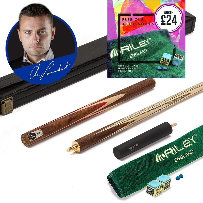 BCE C8L - 3 Piece English Pool Cue 3/4 Cut - Exotic Wood Butt with 9mm Tip - 145cm - Red/ Natural Wood - with Deluxe Hard Case BCE C8L - 3 Piece English Pool Cue 3/4 Cut - Exotic Wood Butt with 9mm Tip - 145cm - Red/ Natural Wood - with Deluxe Hard Case