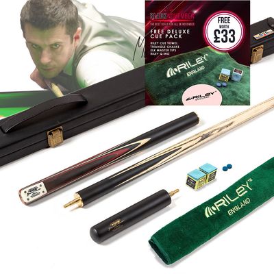 BCE 3 Piece Grand Master Snooker Cue and Hard Case 3/4 Cut- Layered Ebonised Black Wood Butt - 9.5mm Tip - 145cm - Black/ Red/ Natural BCE 3 Piece Grand Master Snooker Cue and Hard Case 3/4 Cut- Layered Ebonised Black Wood Butt - 9.5mm Tip - 145cm - Black/ Red/ Natural