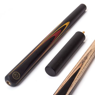 BCE 3 Piece Cue and Soft Case 3/4 Cut - 9.5mm Tip - 145cm - Black/Natural