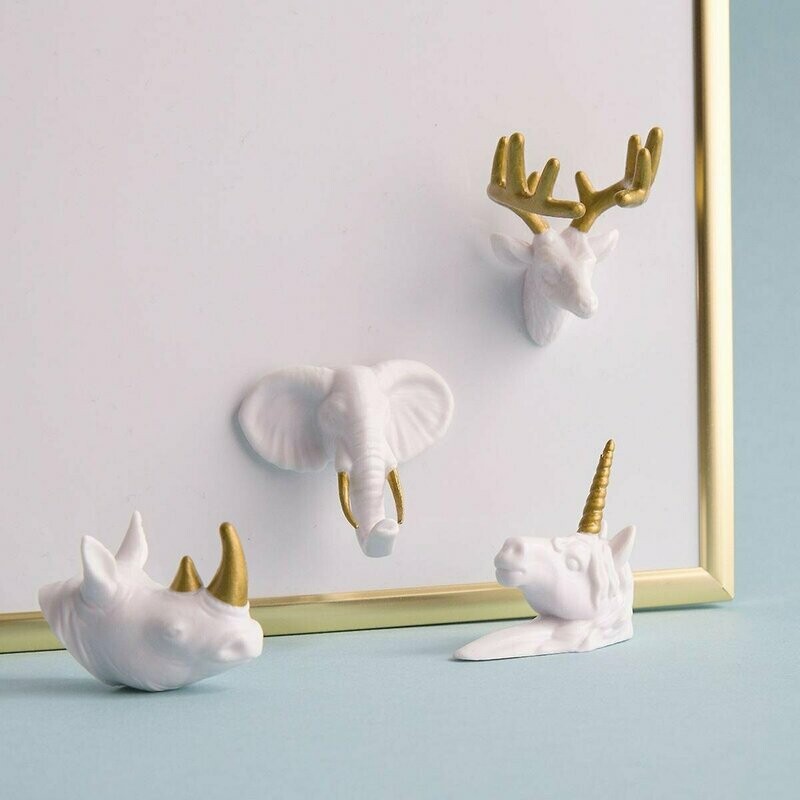 Rustic Animal Head Magnet