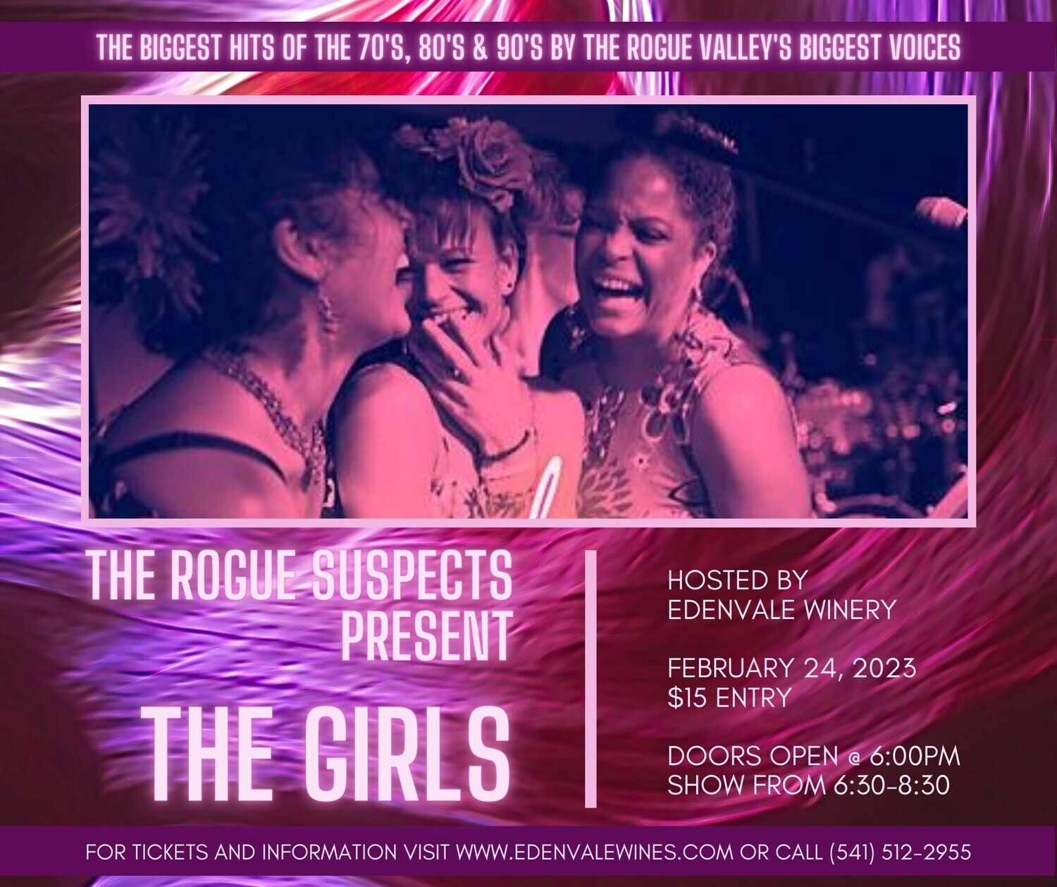 "The Girls"  At EdenVale Winery Presented by Rogue Suspects