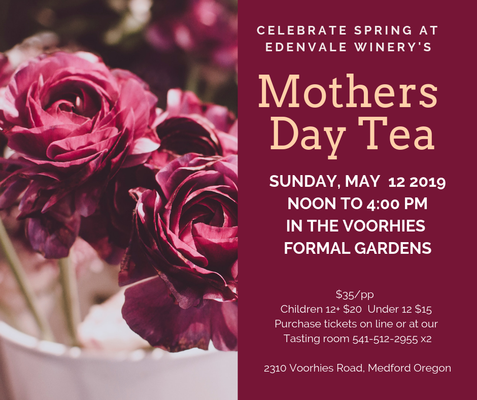 Mother's Day Tea - Ages 11 -3 years