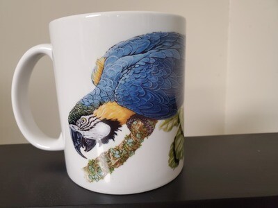 Blue and Gold Macaw  - Ceramic Mug
