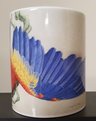 Scarlet Macaw on vine  - Ceramic Mug
