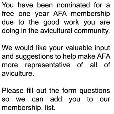 New Membership (Complimentary)