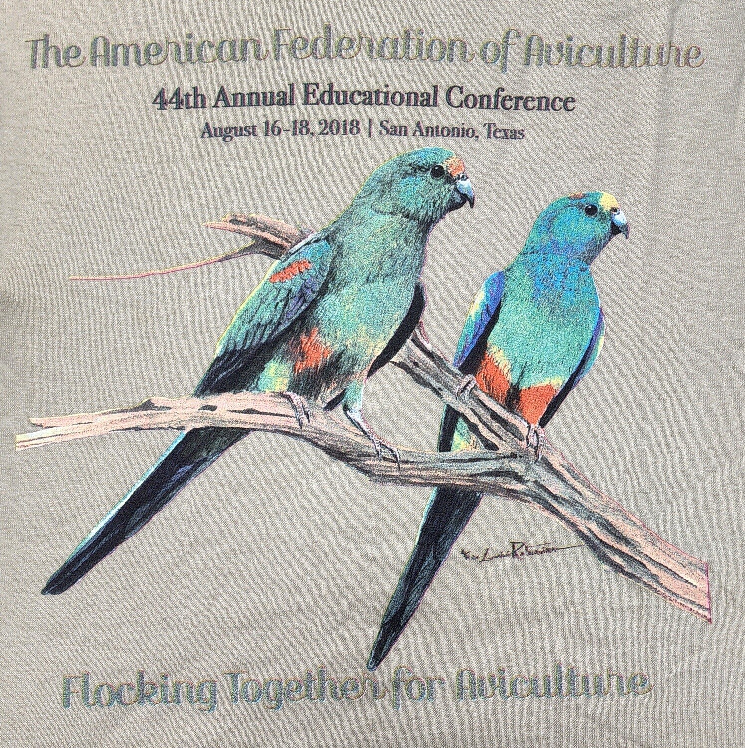 Mulga (Many Colored) Parakeet T-Shirts