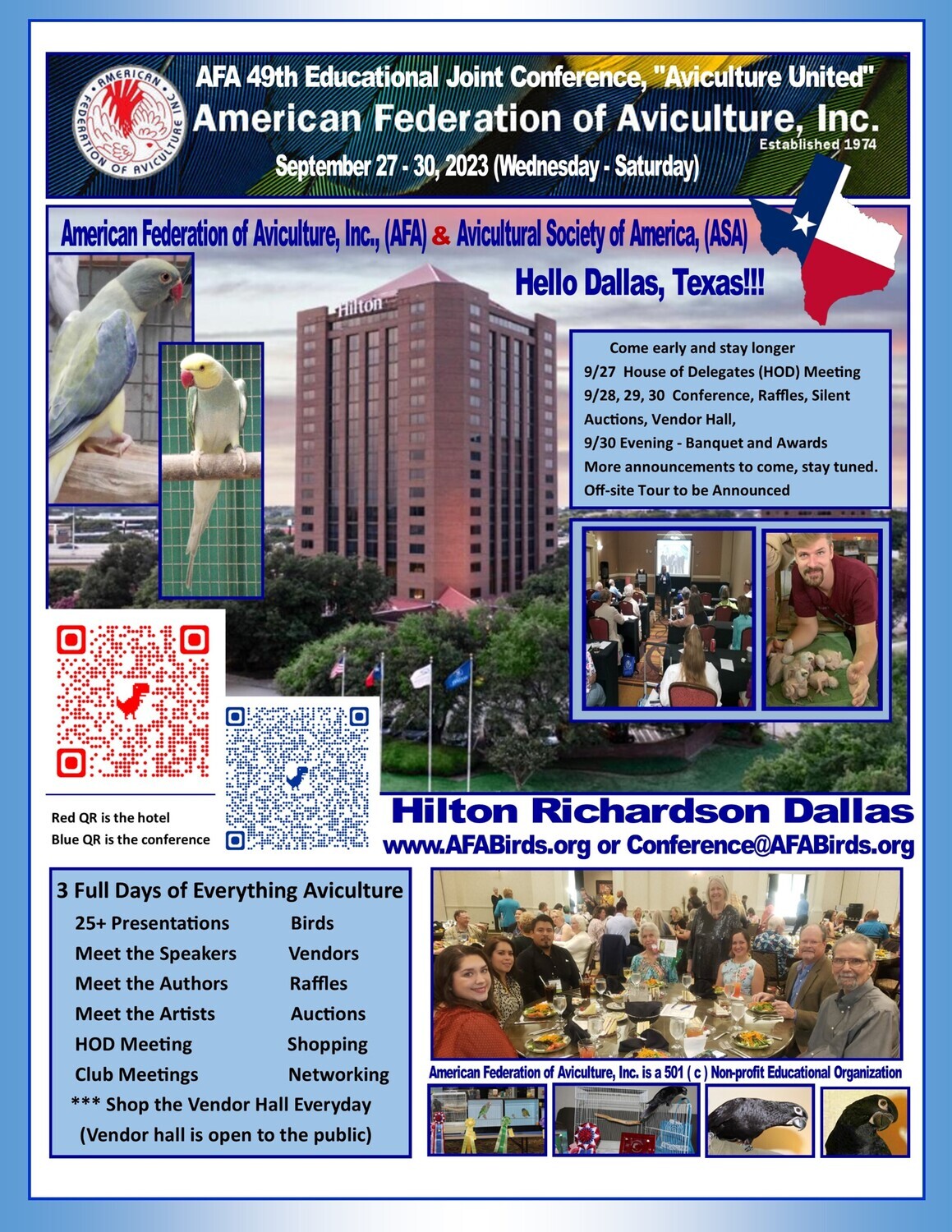 Vendor Sponsorship Registration for the AFA/ASA 2023 Educational Conference, Richardson, Texas
