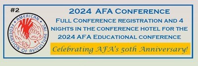 Super 8 Raffle Ticket
Prize #2 Full Registration and Hotel for AFA Conference 2024