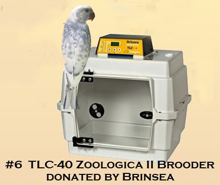 Super 8 Raffle Ticket
Prize #4 TLC-40 Zoologica II Brooder by Brinsea