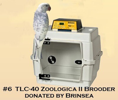 Super 8 Raffle Ticket
Prize #6 TLC-40 Zoologica II Brooder by Brinsea