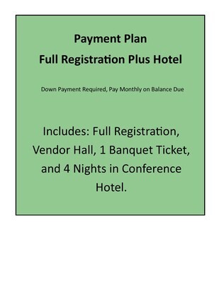 Payment Plan: 2024 AFA Conference and Hotel Deal