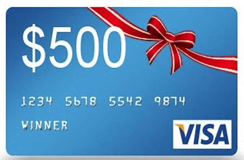 Fabulous 5 Raffle Ticket Prize #1: A $500 VISA Gift Card