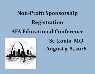 Non-Profit Conference Sponsorship Registration for the AFA 2026 Educational Conference, St. Louis, MO