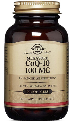 coenzyme Q10 100mg 90 softgels, solgar coenzyme Q10 100mg 90 softgels, solgar