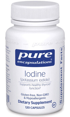 iodine (potassium iodide) 120 capsules, pure encapsulations