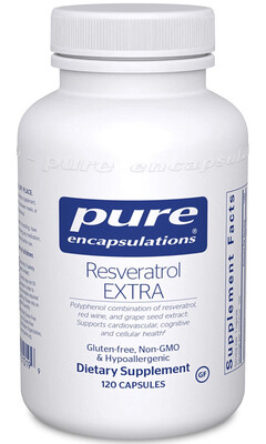 resveratrol extra 120 capsules, pure encapsulations