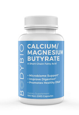 calcium magnesium butyrate 70 capsules, (pack  of 10 capsules) , bodybio