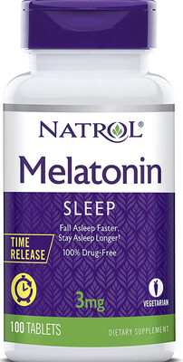 Melatonin Time Release 3mg 100 tablets, natrol