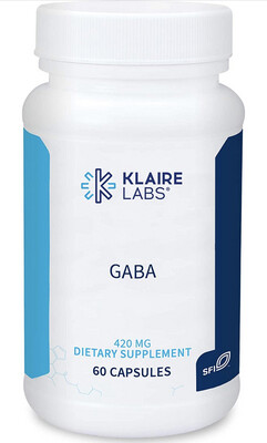GABA 420mg 60 capsules, Klaire labs