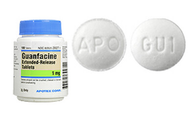guanfacine er 1mg, apotex 100 tablets