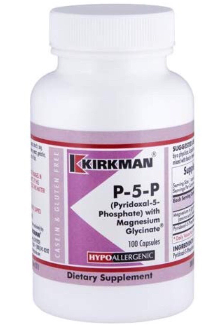 p5p / magnesium biglycinate 100 capsules, kirkman