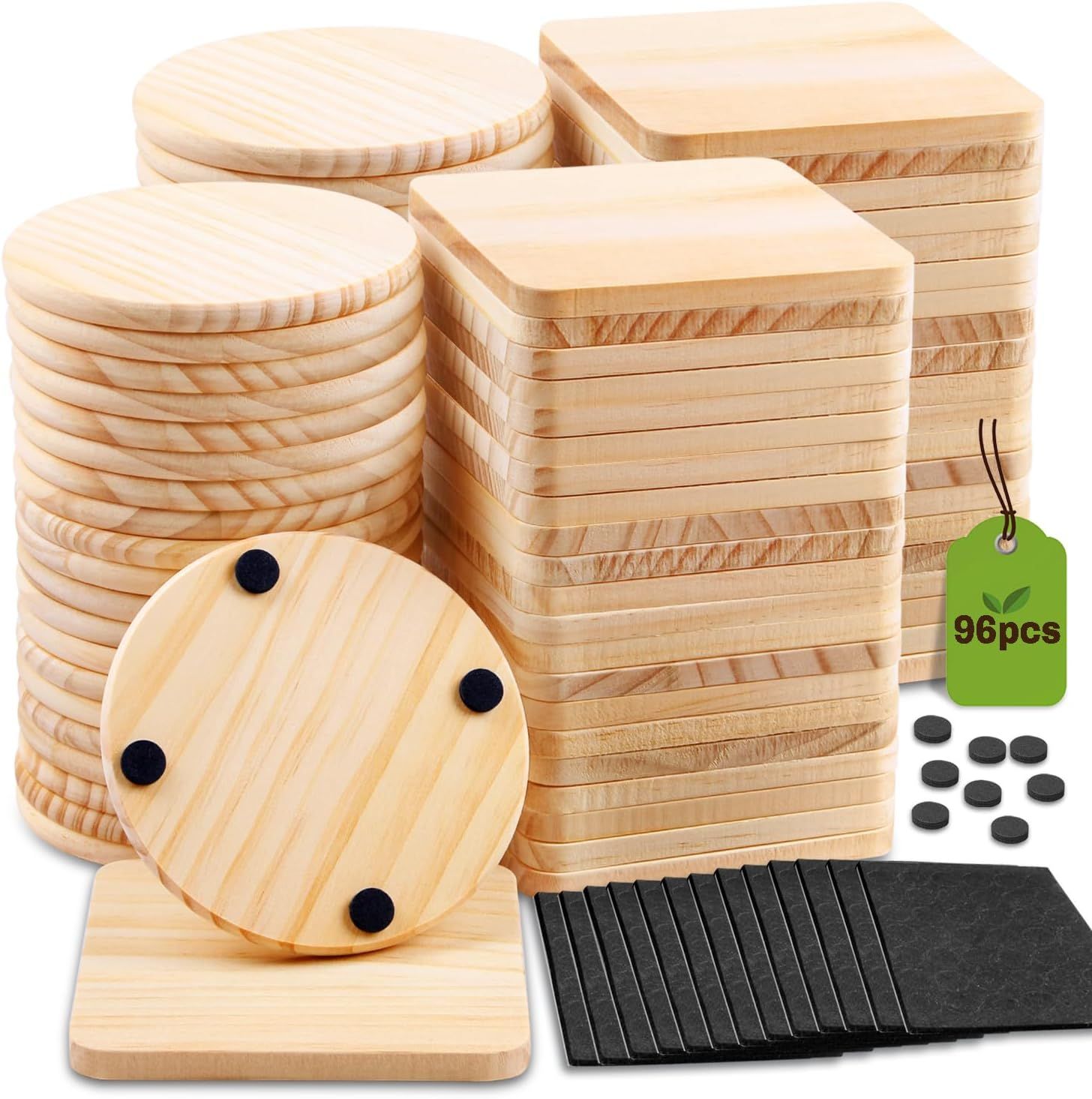 Unfinished Wood Coasters