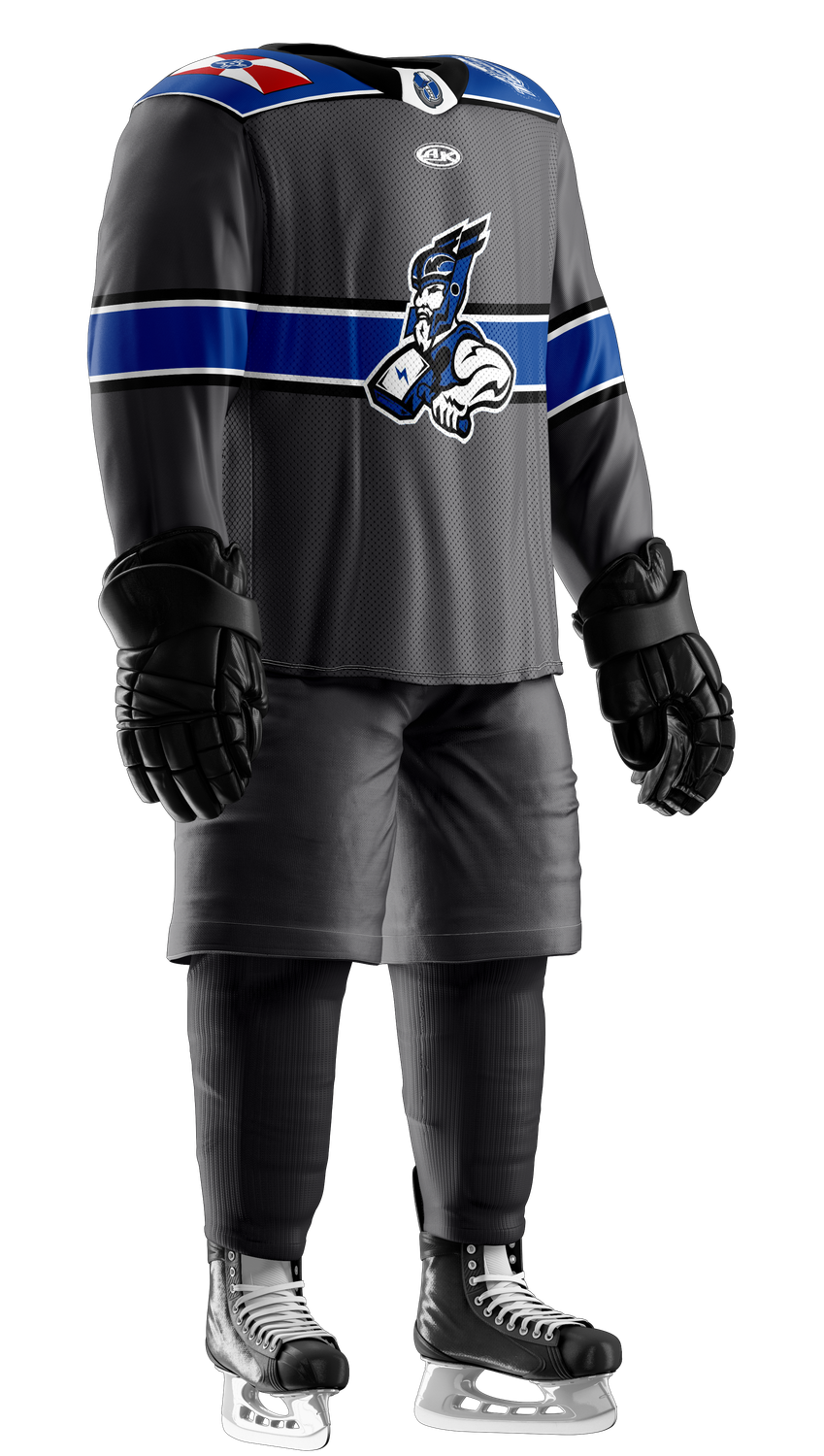 Wichita Thunder Gray Alternate Replica Jersey