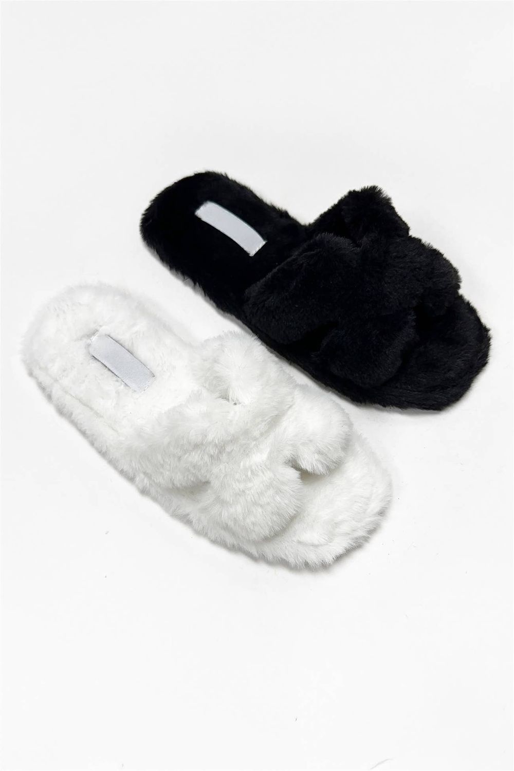 FURRY COZY SLIDE SANDALS
