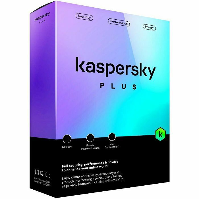 Kaspersky Plus - 3 uređaja 1 godina