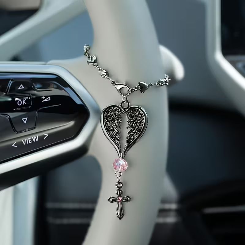 Slate Angel Wheel Charm