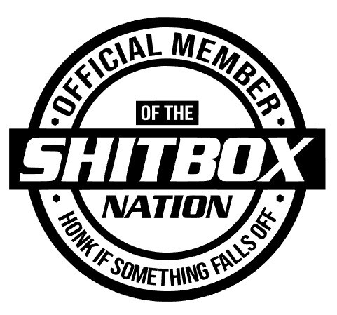 Shitbox Nation Die Cut Vinyl Decal