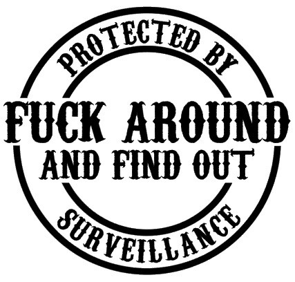 Protected by Fuck Around and Find Out Die Cut Vinyl Decal